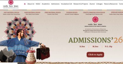 Indian Institute of Craft and Design Banner
