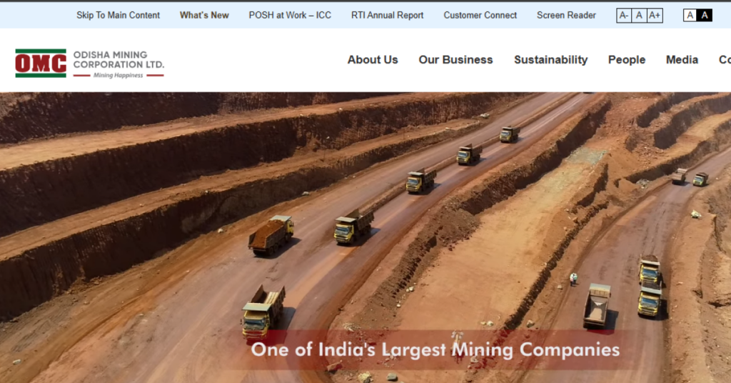 Odisha Mining Copporation Ltd Banner
